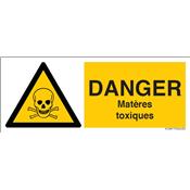 Panneau danger matires toxiques