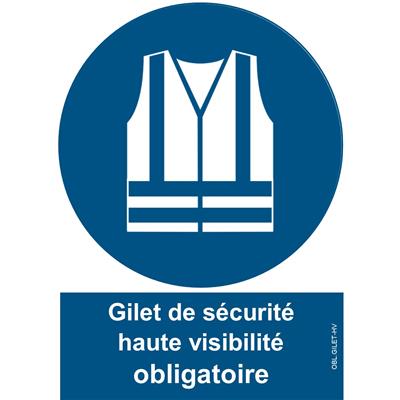 Port du gilet de sécurité haute visibilité obligatoire