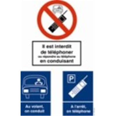 Consigne risque routier conduire ou téléphoner