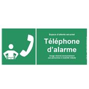 PMR SIGNAL TELEPHONE D'ALARME pour espace d'attente sécurisé