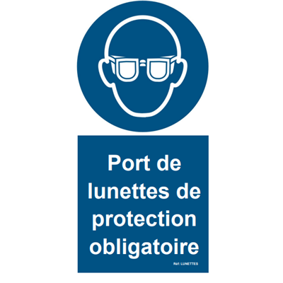 Panneau d'Obligation de protection vue