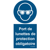 Panneau d'Obligation de protection vue