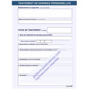 Fiches RGPD de traitement des données