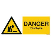 Panneaux danger asphyxie