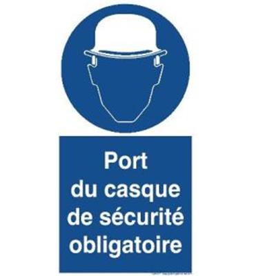 Panneau d'Obligation port du casque