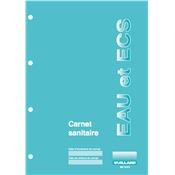 Carnet sanitaire EAUX et EAUX CHAUDES SANITAIRE