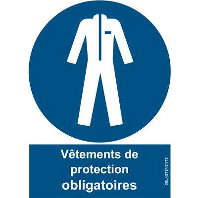 Port de Vêtements de Protection Obligatoire