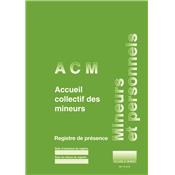 Registre d'ACCUEIL DES MINEURS en ACM