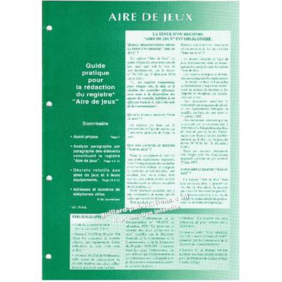 Guide pour aire de jeux