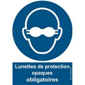 Lunettes de protection OPAQUE obligatoire