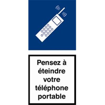 Signal d'information Eteindre Portable