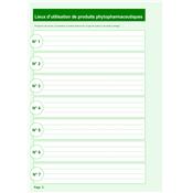 Registre d'utilisation des PRODUITS PHYTOPHARMACEUTIQUES dans les ESPACES PUBLICS