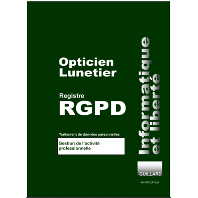 Registre RGPD OPTICIEN LUNETIER de traitement des données personnelles