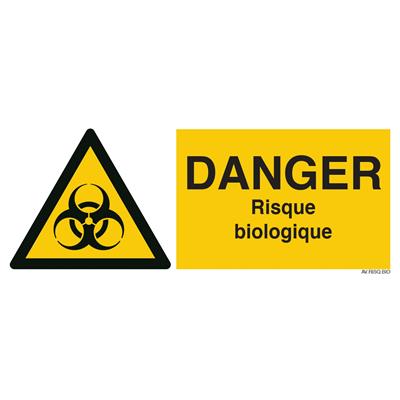 Panneau danger de risque biologique