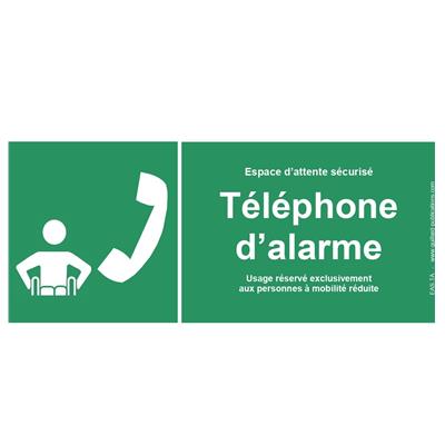 PMR SIGNAL TELEPHONE D'ALARME pour espace d'attente sécurisé