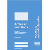 Registre d'ARMES et MUNITIONS en Police Municipale
