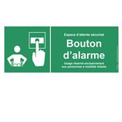 SIGNAL BOUTON D'ALARME pour espace d'attente scuris PMR