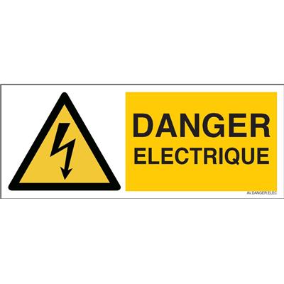 Panneau de danger éléctrique