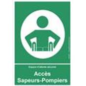 PMR SIGNAL ACCES SAPEUR POMPIERS pour espace d'attente scuris