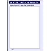 Registre des dangers graves et imminents en TRIPLICATA