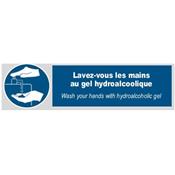 Signal Lavez-vous les mains au gel hydroalcoolique - lot de stickers -