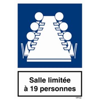 Panneau de consigne salle à UNE SEULE PORTE