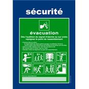 Consigne sécurité évacuation SALLE DE CLASSE