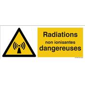 Panneau de danger radiations non ionisantes