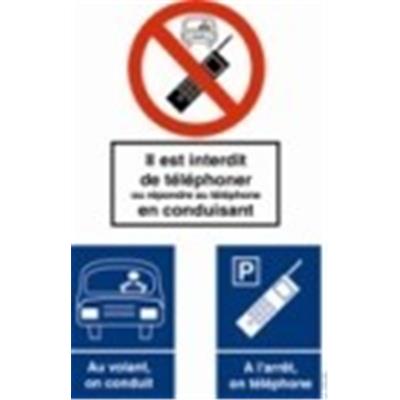 Panneau conduire ou téléphoner