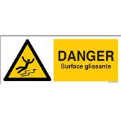 Panneau de danger surface glissante