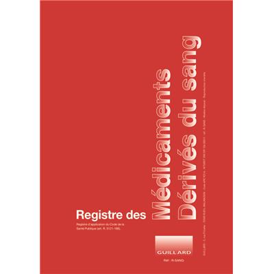 Registre des médicaments dérivés du sang