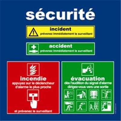 Consigne sécurité incendie et évacuation pour CHAMBRE DE DORTOIR