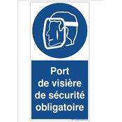 Panneau d'Obligation port d'une visière