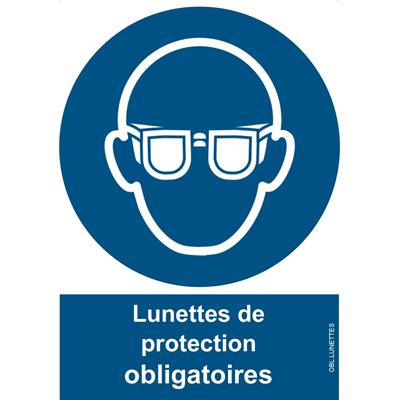 Lunettes de protection obligatoires