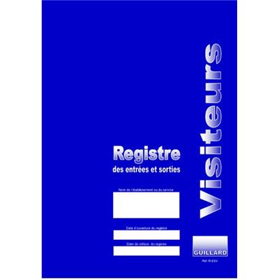 REGISTRE ENTREES ET SORTIES DE VISITEURS